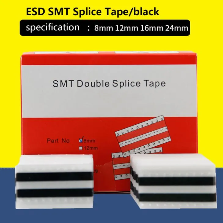 Smd Reel Tape Connection Black Color Esd Smt Double Splice Tape Smd Reel Tape Connection Black Color Esd Smt Double Splice Tape